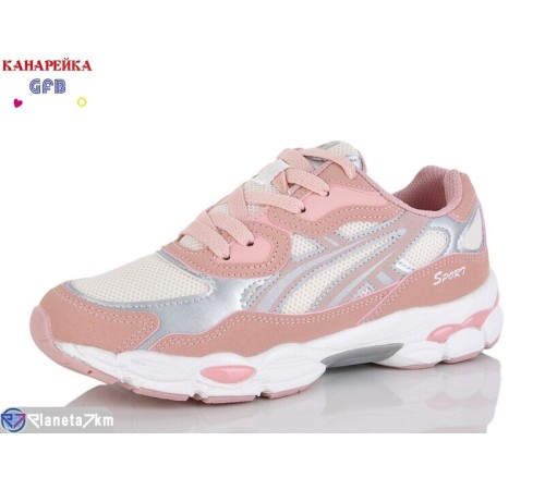 Кросівки жіночі на весну/осінь (8 пар р.36-41) рожевий  "GFB-Канарейка"