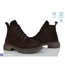 Черевики жіночі на весну/осінь (6 пар р.37-40) коричневий  "Linda"
