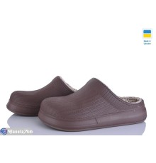 Жіночі сабо на зиму (6 пар р.36-41) коричневий  "Ladmir"