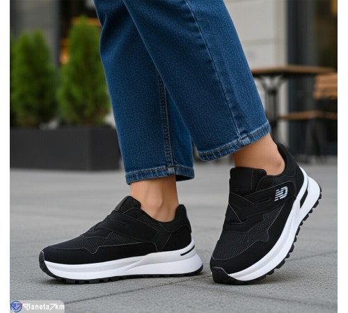 Кросівки жіночі на весну/осінь (8 пар р.36-41) чорний  "LOREDANA"