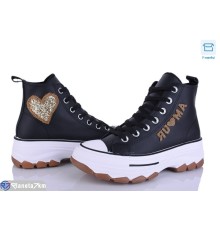 Кеди жіночі на весну/осінь (8 пар р.36-41) чорний  "HoRIK"