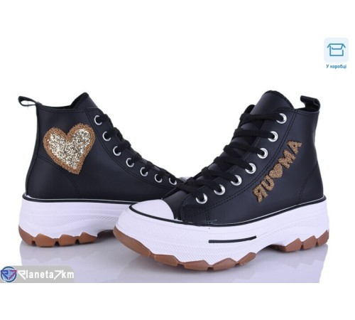 Кеди жіночі на весну/осінь (8 пар р.36-41) чорний  "HoRIK"