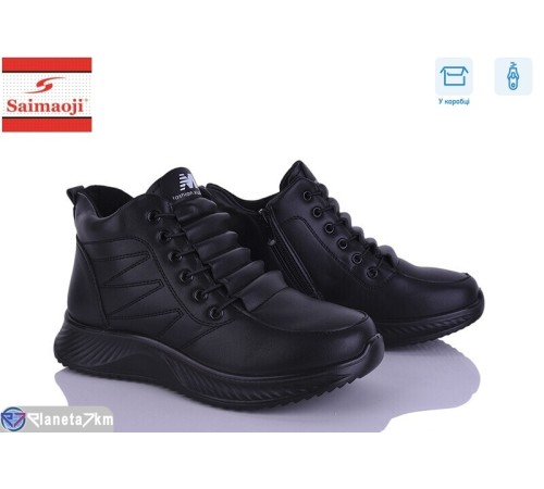 Черевики жіночі на весну/осінь (8 пар р.36-41) чорний  "Saimaoji"