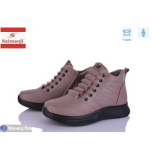 Черевики жіночі на весну/осінь (8 пар р.36-41) коричневий  "Saimaoji"