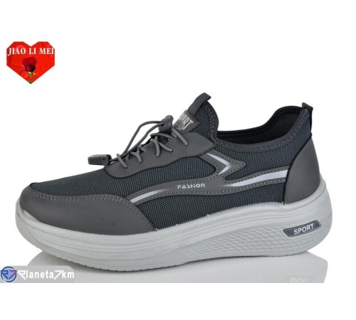 Кросівки чоловічі на весну/осінь (8 пар р.40-45) сірий  "Jiao Li Mei"