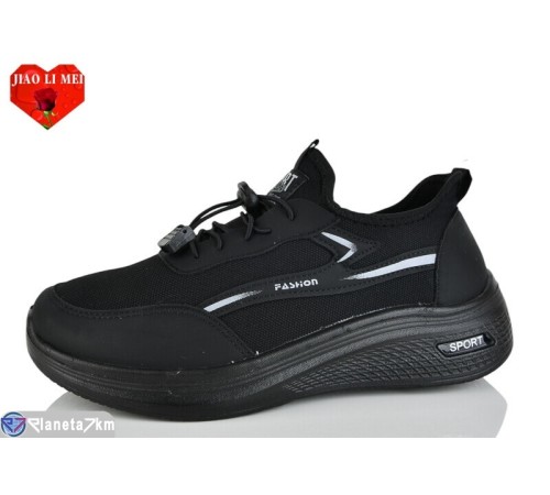 Кросівки чоловічі на весну/осінь (8 пар р.40-45) чорний  "Jiao Li Mei"