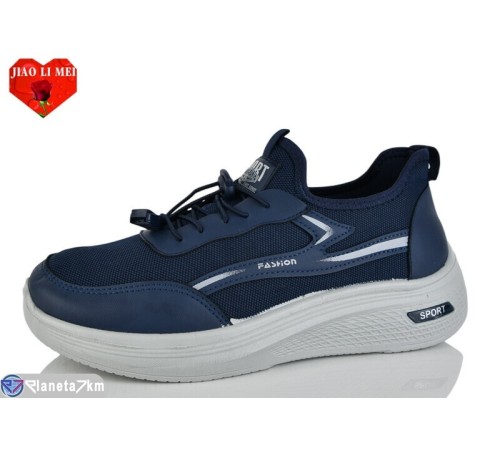 Кросівки чоловічі на весну/осінь (8 пар р.40-45) синій  "Jiao Li Mei"