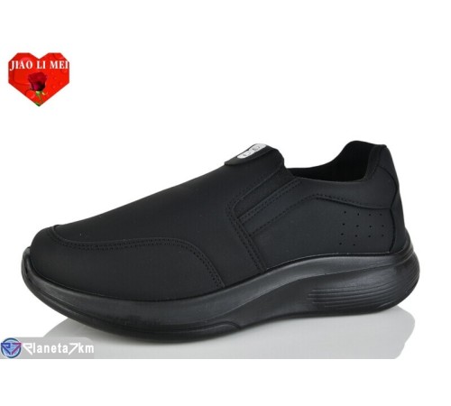 Кросівки чоловічі на весну/осінь (8 пар р.40-45) чорний  "Jiao Li Mei"