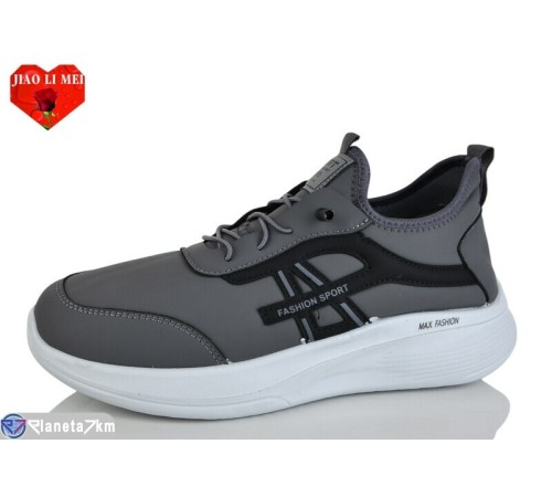 Кросівки чоловічі на весну/осінь (8 пар р.40-45) сірий  "Jiao Li Mei"