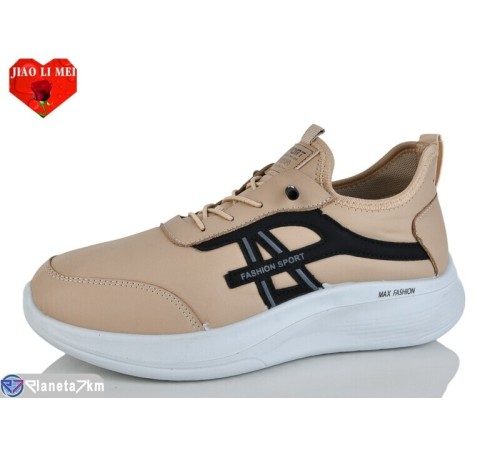 Кросівки чоловічі на весну/осінь (8 пар р.40-45) бежевий  "Jiao Li Mei"