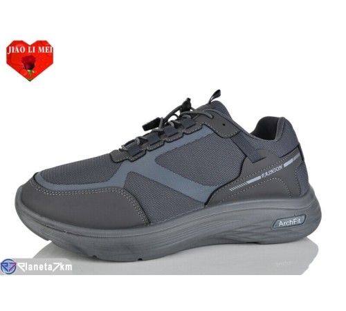 Кросівки чоловічі на весну/осінь (8 пар р.40-45) сірий  "Jiao Li Mei"