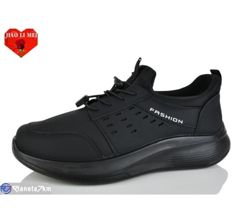 Кросівки чоловічі на весну/осінь (8 пар р.40-45) чорний  "Jiao Li Mei"