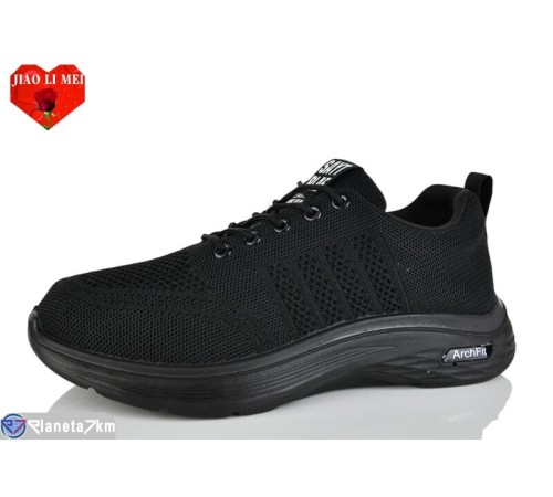 Кросівки чоловічі на весну/осінь (8 пар р.40-45) чорний  "Jiao Li Mei"