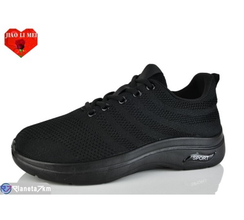 Кросівки чоловічі на весну/осінь (12 пар р.38-43) чорний  "Jiao Li Mei"