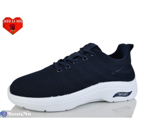 Кросівки чоловічі на весну/осінь (12 пар р.38-43) синій  "Jiao Li Mei"