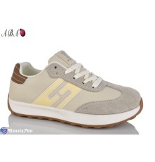 Кросівки жіночі на весну/осінь (8 пар р.36-41) бежевий  "Aba"