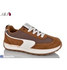 Кросівки жіночі на весну/осінь (8 пар р.36-41) коричневий  "Aba"