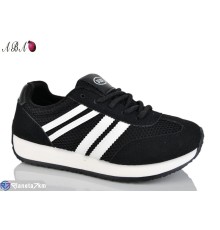 Кросівки жіночі на весну/осінь (8 пар р.36-41) чорний  "Aba"