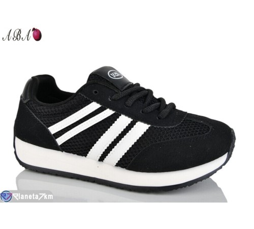 Кросівки жіночі на весну/осінь (8 пар р.36-41) чорний  "Aba"