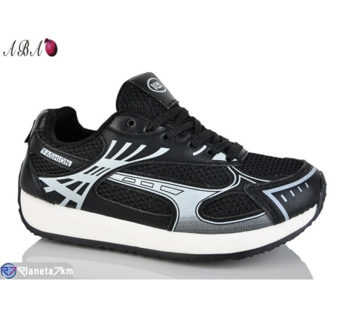 Кросівки жіночі на весну/осінь (8 пар р.36-41) чорний  "Aba"