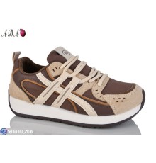 Кросівки жіночі на весну/осінь (8 пар р.36-41) коричневий  "Aba"