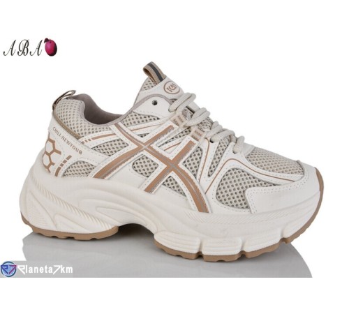 Кросівки жіночі на весну/осінь (8 пар р.36-41) бежевий  "Aba"