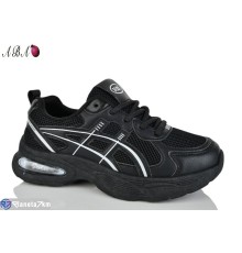 Кросівки жіночі на весну/осінь (8 пар р.36-41) чорний  "Aba"