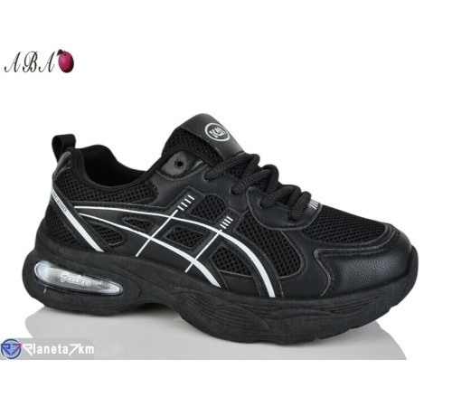 Кросівки жіночі на весну/осінь (8 пар р.36-41) чорний  "Aba"