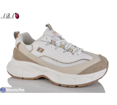 Кросівки жіночі на весну/осінь (8 пар р.36-41) бежевий  "Aba"