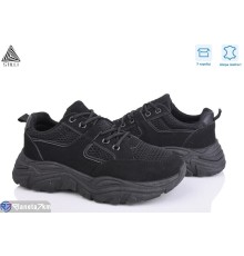 Кросівки жіночі на весну/осінь (8 пар р.36-41) чорний  "STILLI Group"