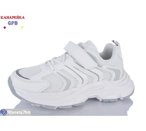 Дитячі кросівки на весну/осінь (8 пар р.32-37) білий  "GFB-Канарейка"