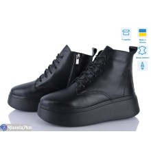 Черевики жіночі на весну/осінь (6 пар р.37-40) чорний  "Linda"