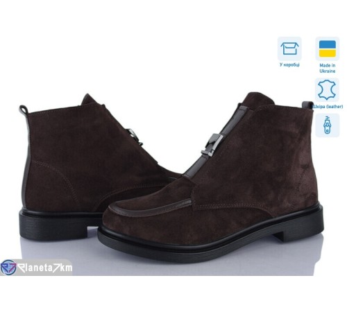 Черевики жіночі на весну/осінь (6 пар р.37-40) коричневий  "Linda"