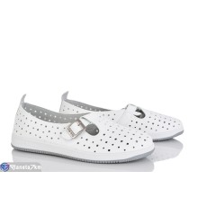 Балетки жіночі на літо (8 пар р.36-41) білий  "Kenoa"