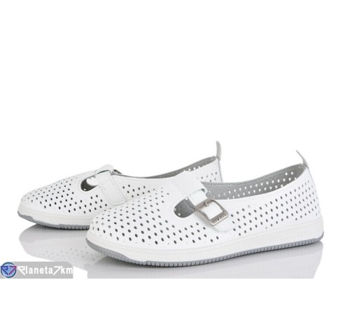 Балетки жіночі на літо (8 пар р.36-41) білий  "Kenoa"