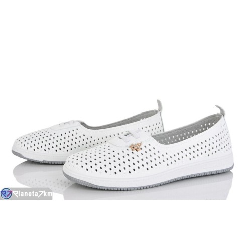 Балетки жіночі на літо (8 пар р.36-41) білий  "Kenoa"