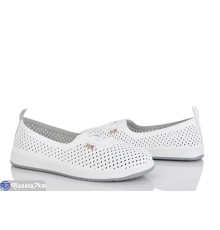 Балетки жіночі на літо (8 пар р.36-41) білий  "Kenoa"