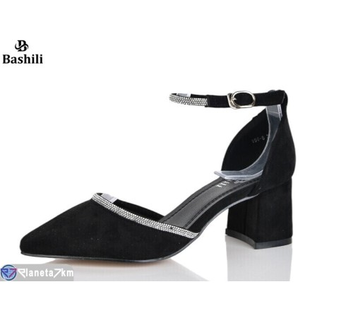 Туфлі жіночі на літо (6 пар р.40-43) чорний  "Башили"