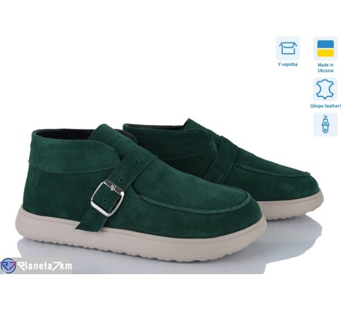 Черевики жіночі на весну/осінь (6 пар р.37-40) зелений  "Linda"