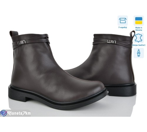 Черевики жіночі на весну/осінь (6 пар р.37-40) коричневий  "Linda"