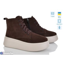 Черевики жіночі на весну/осінь (6 пар р.37-40) коричневий  "Linda"