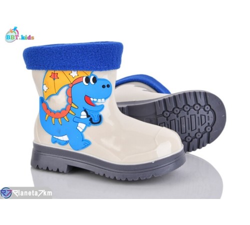 Дитяче гумове взуття на весну/осінь (10 пар р.21-25) бежевий  "BBT"