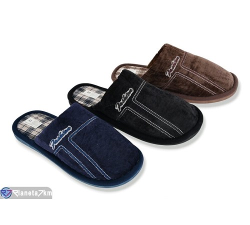 Тапки чоловічі на весну/осінь (12 пар р.41-46) мікс  "LUXORIS"