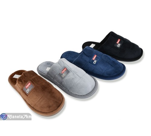 Тапки чоловічі на весну/осінь (12 пар р.42-47) мікс  "LUXORIS"