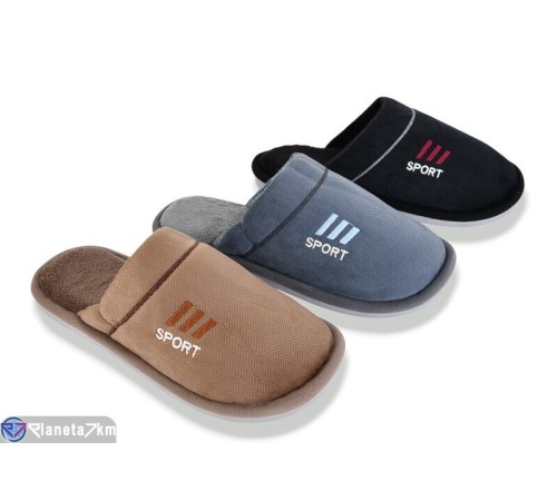 Тапки чоловічі на весну/осінь (12 пар р.41-46) мікс  "Mirella"