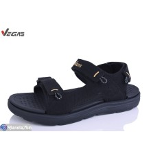 Сандалі чоловічі на літо (8 пар р.41-46) чорний  "Supo-Vegas"