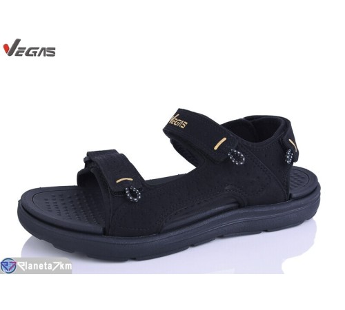 Сандалі чоловічі на літо (8 пар р.41-46) чорний  "Supo-Vegas"