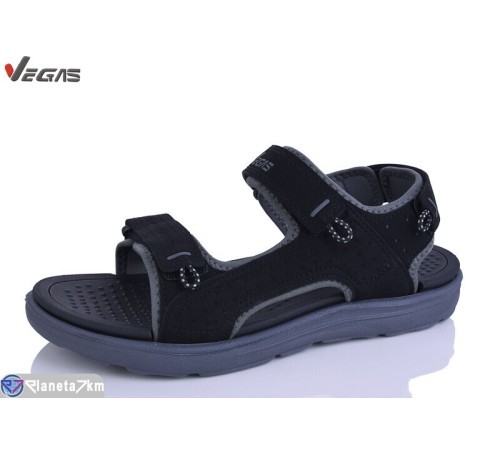 Сандалі чоловічі на літо (8 пар р.41-46) чорний  "Supo-Vegas"