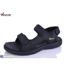 Сандалі чоловічі на літо (8 пар р.41-46) чорний  "Supo-Vegas"