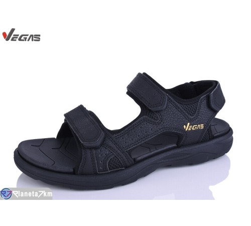 Сандалі чоловічі на літо (8 пар р.41-46) чорний  "Supo-Vegas"